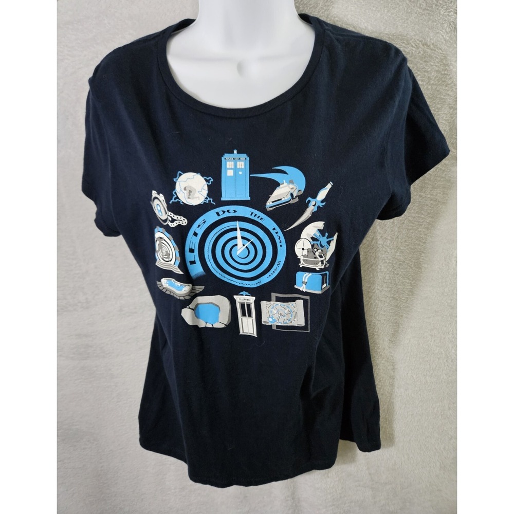 Let's Do The Time Warp Graphic T Shirt Juniors XL Iconic Time Travel Tee Fury